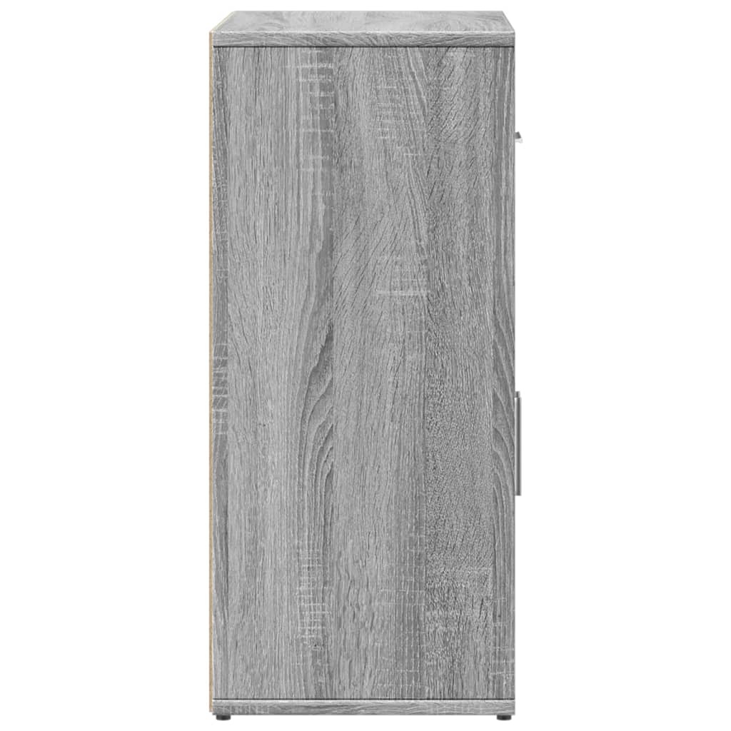 Komoda 2 kom siva boja hrasta 60x31x70cm od konstruiranog drva