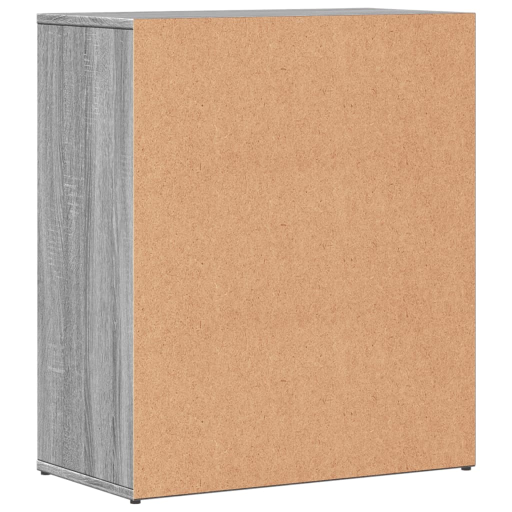Komoda 2 kom siva boja hrasta 60x31x70cm od konstruiranog drva