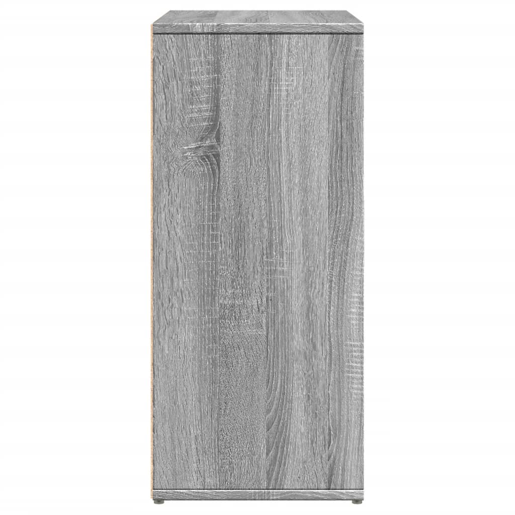 Komoda 2 kom siva boja hrasta 60x31x70cm od konstruiranog drva