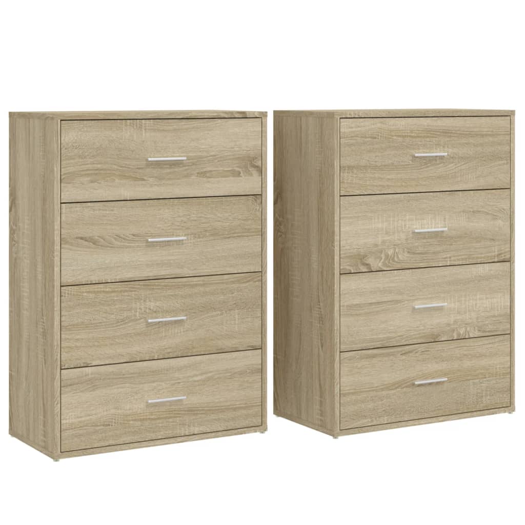 Komoda 2 kom 60x31x84cm konstruirano drvo