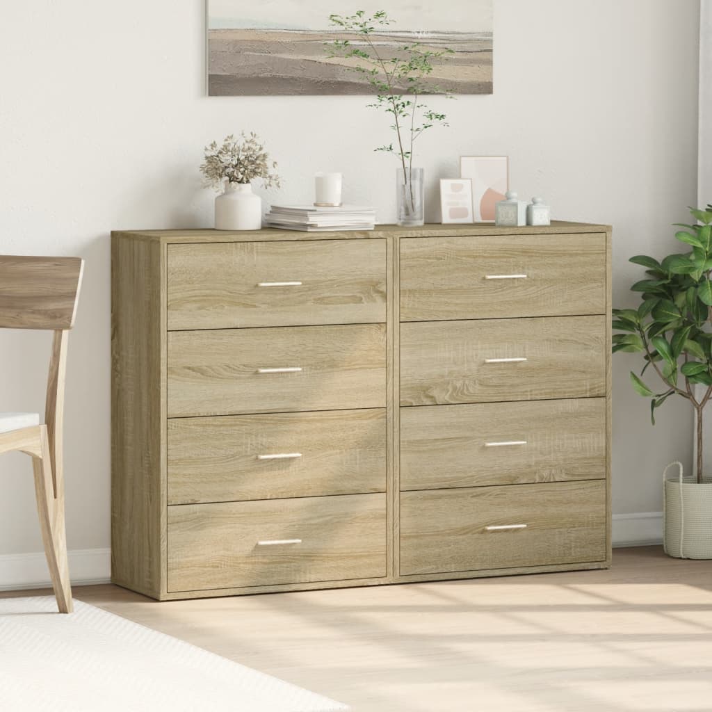 Komoda 2 kom 60x31x84cm konstruirano drvo