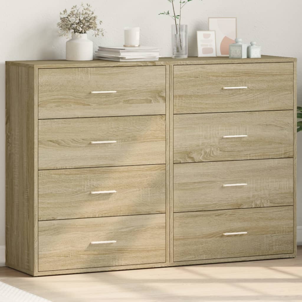Komoda 2 kom 60x31x84cm konstruirano drvo