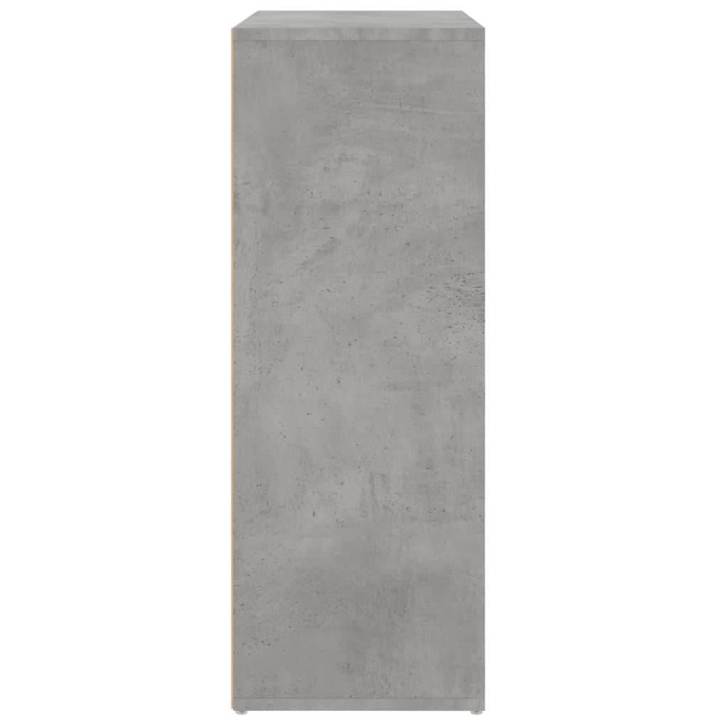 Komoda 2 kom siva boja betona 60x31x84 cm konstruiranog drva