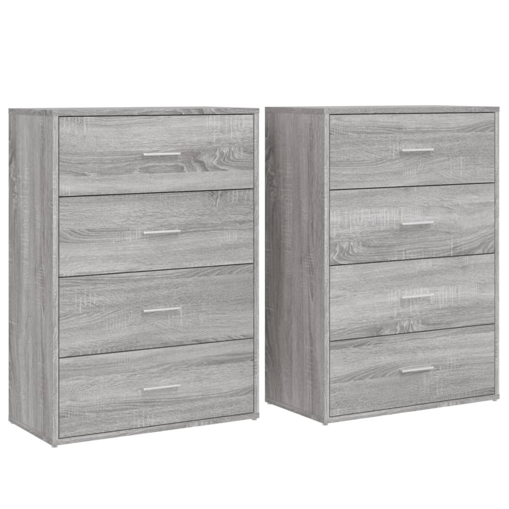 Komoda 2 kom boja hrasta sonome 60x31x84 cm konstruiranog drva