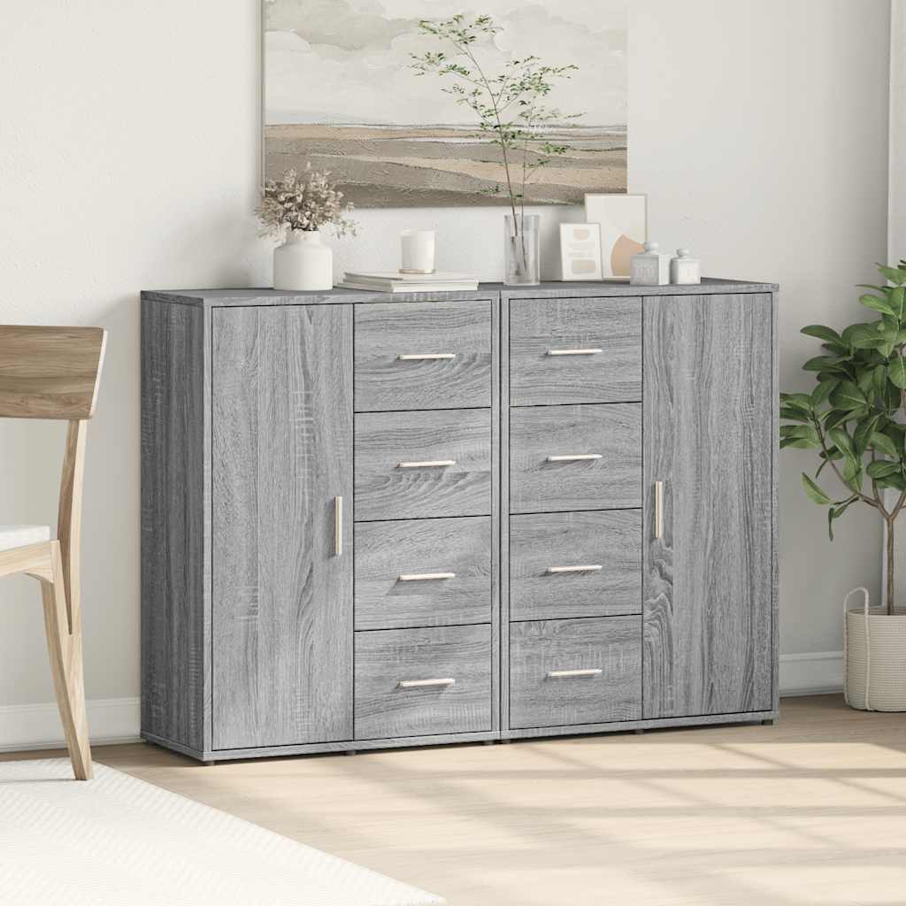 Komoda 2 kom boja hrasta sonome 60x31x84 cm konstruiranog drva