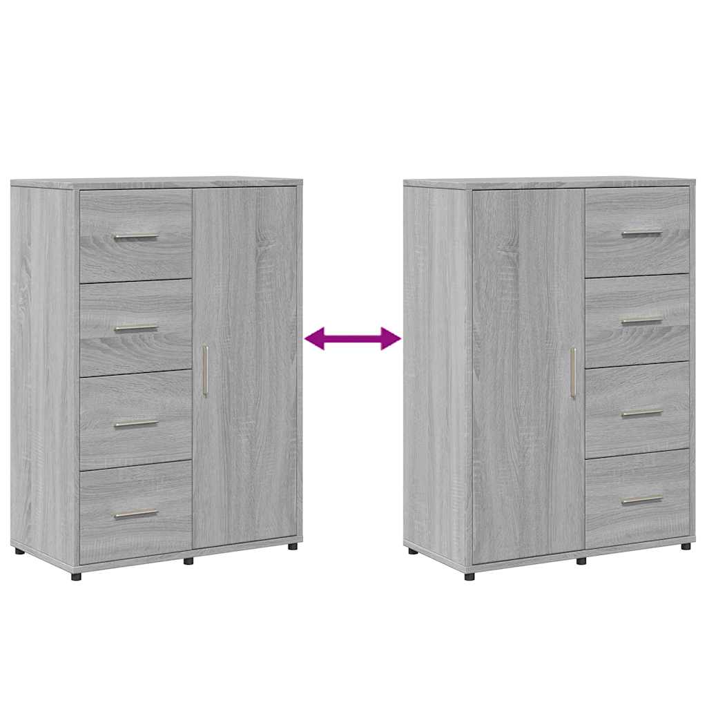 Komoda 2 kom boja hrasta sonome 60x31x84 cm konstruiranog drva