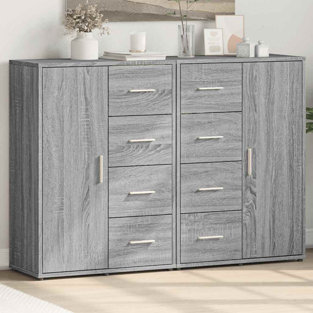 Komoda 2 kom boja hrasta sonome 60x31x84 cm konstruiranog drva
