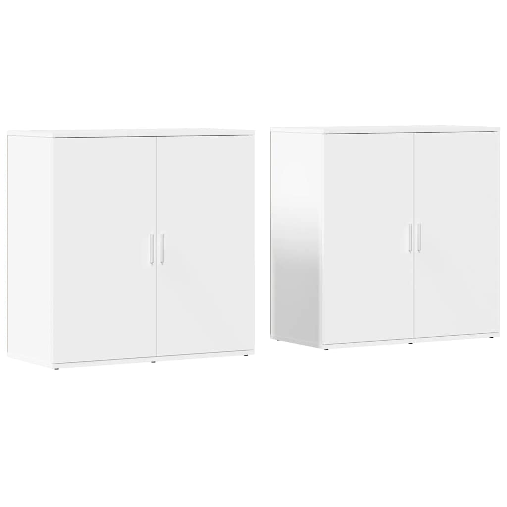 Komoda 2 kom bijeli 79x38x80 cm od konstruiranog drva