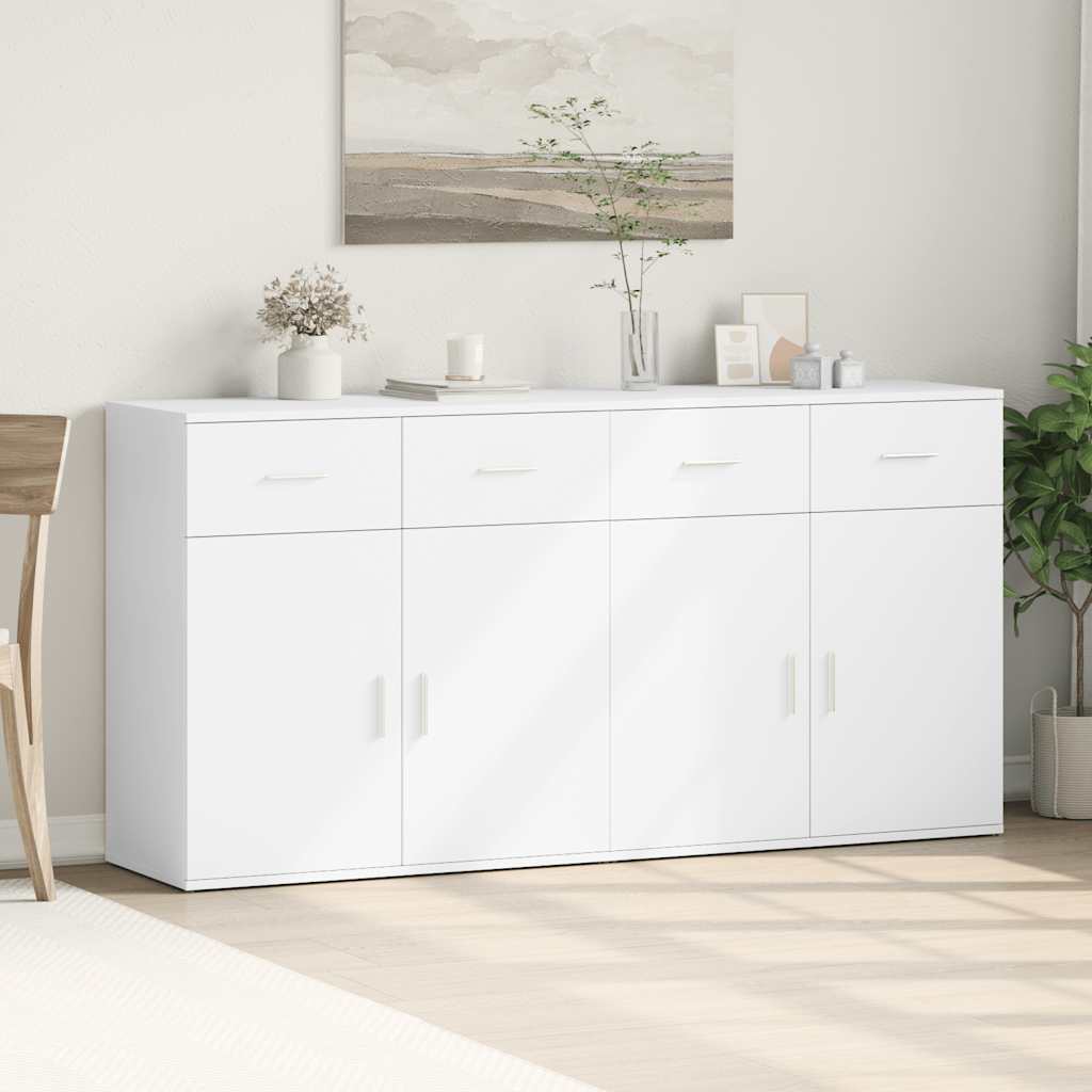 Komoda 2 kom bijeli 79x38x80 cm od konstruiranog drva