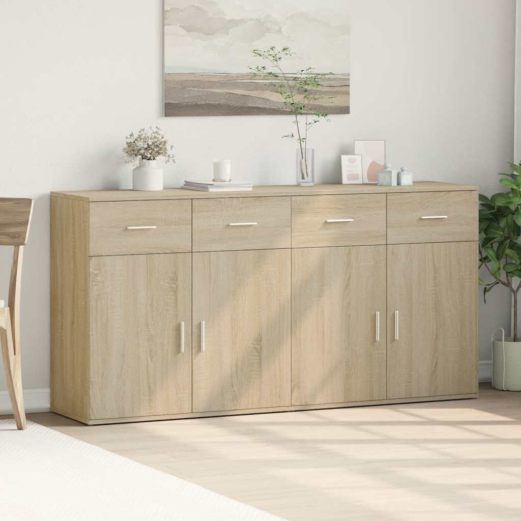 Komoda 2 kom sonoma hrast 79x38x80 cm od konstruiranog drva