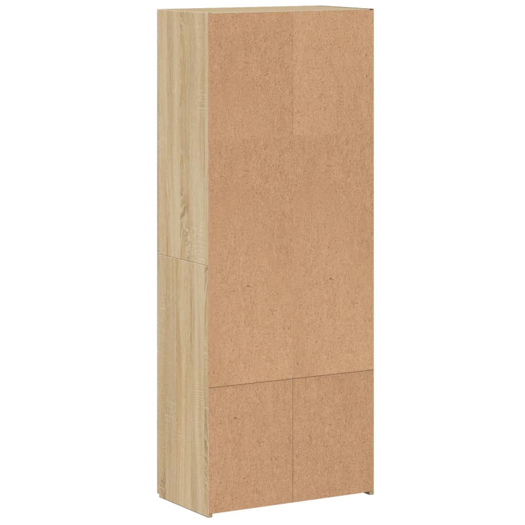 Ormarić za spise boja hrasta 60x32x153 cm od konstruiranog drva