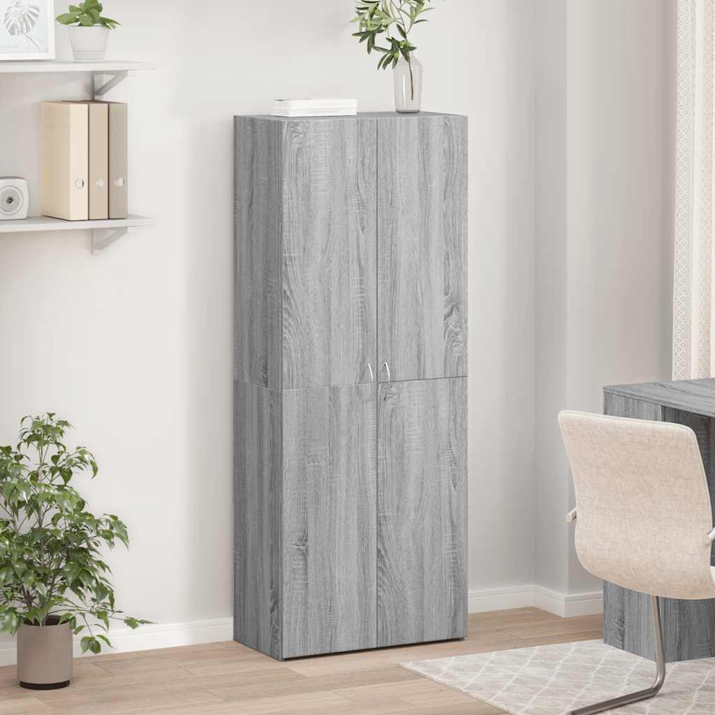 Ormar za spise sivi Sonoma 60x32x153 cm izrađeno drvo