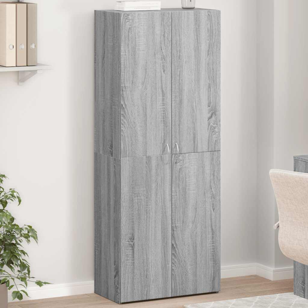 Ormar za spise sivi Sonoma 60x32x153 cm izrađeno drvo