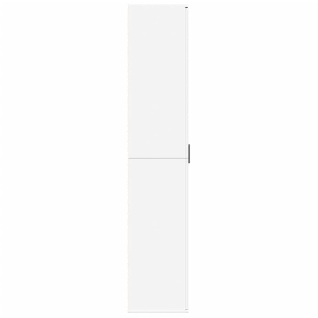 Visoka komoda bijela 60 x 35 x 180 cm od konstruiranog drva