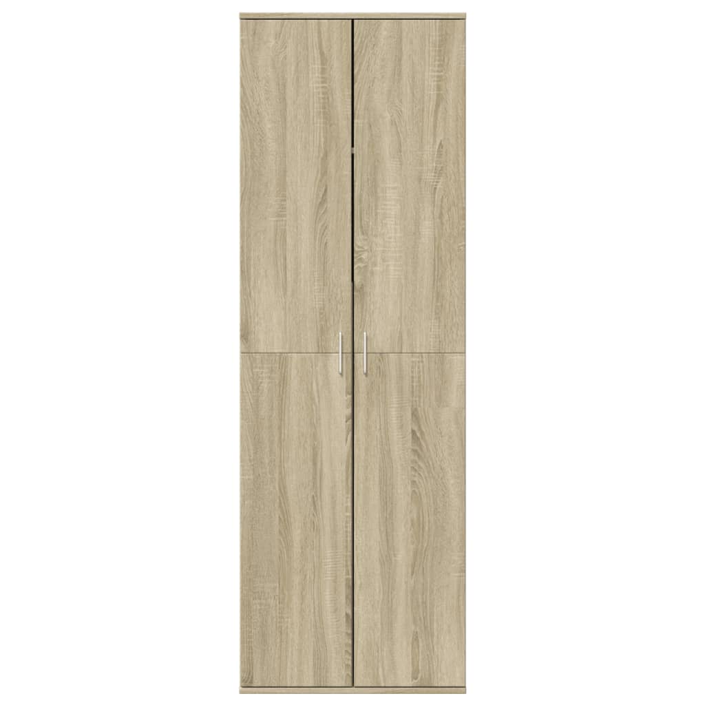 Visoka komoda boja hrasta sonome 60x35x180 cm konstruirano drvo