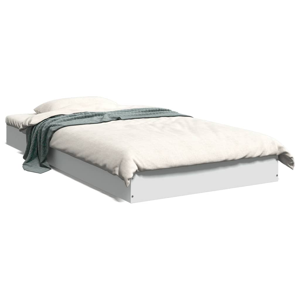 Okvir za krevet bijeli 90x190 cm konstruirano drvo