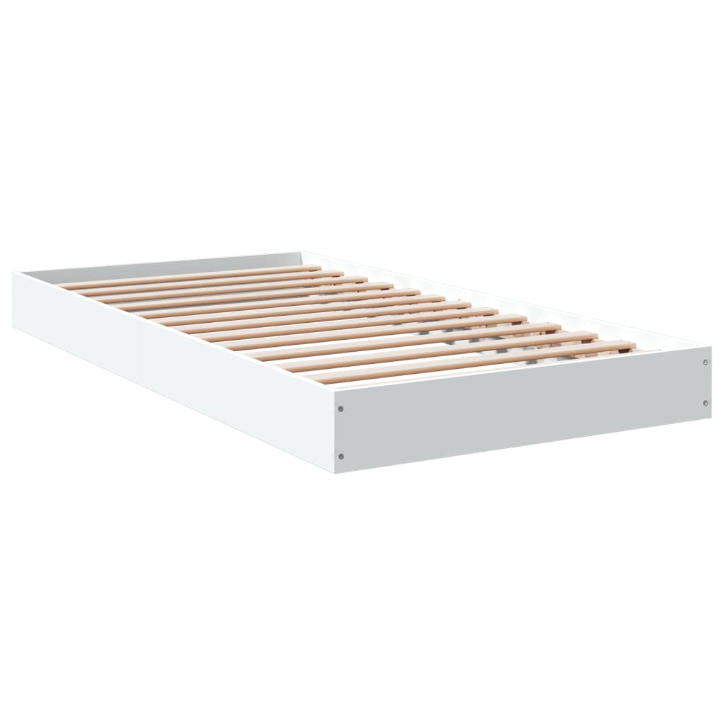 Okvir za krevet bijeli 90x190 cm konstruirano drvo