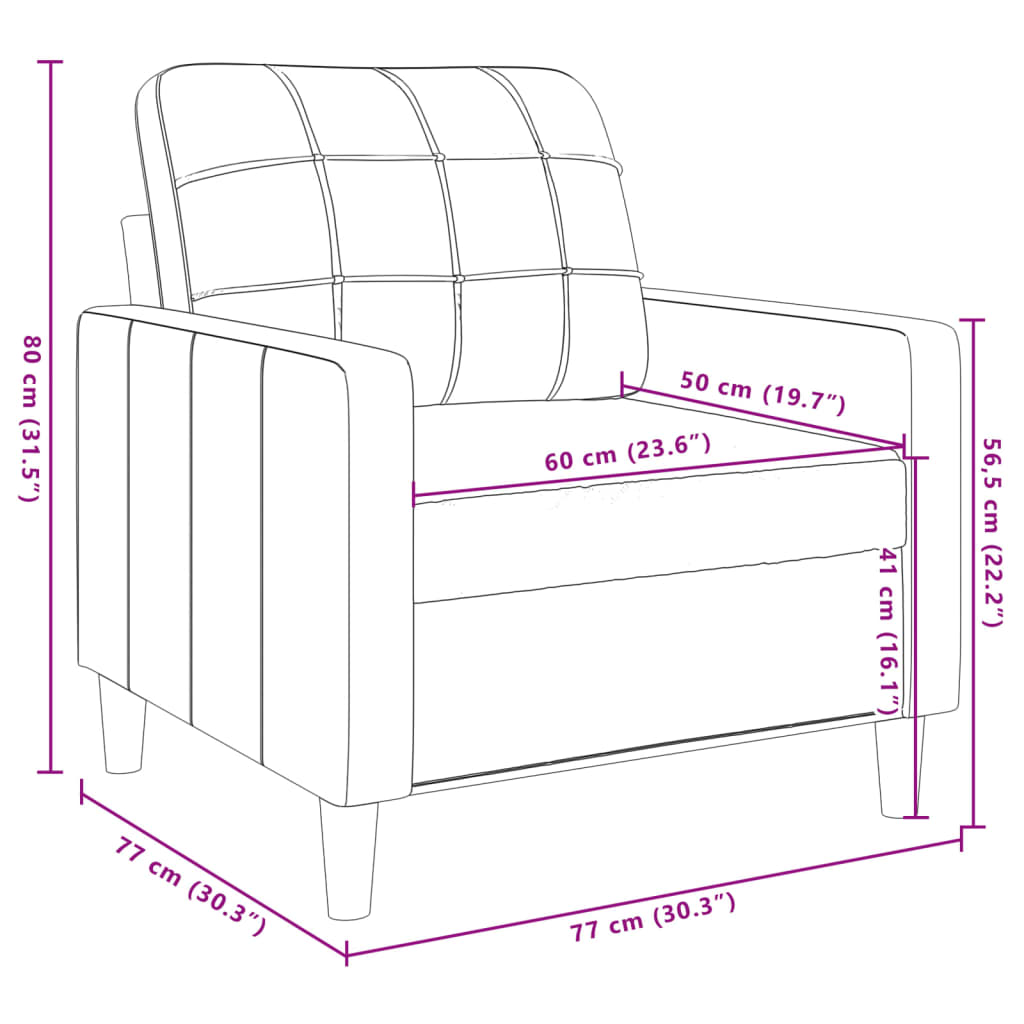 3-dijelni set sofa s ukrasnim jastucima smeđesivi od tkanine