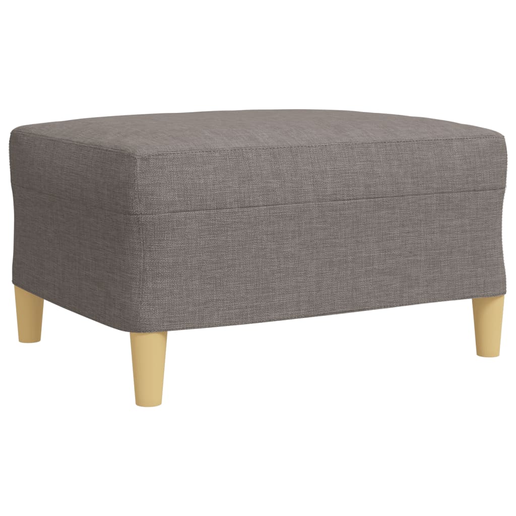 3-dijelni set sofa s tabureom smeđesivi od tkanine