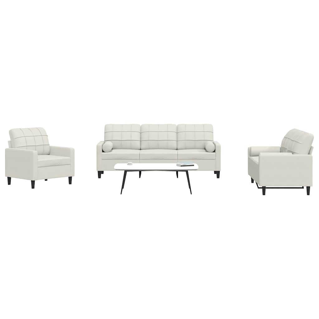4-dijelni set sofa s jastucima baršunasti
