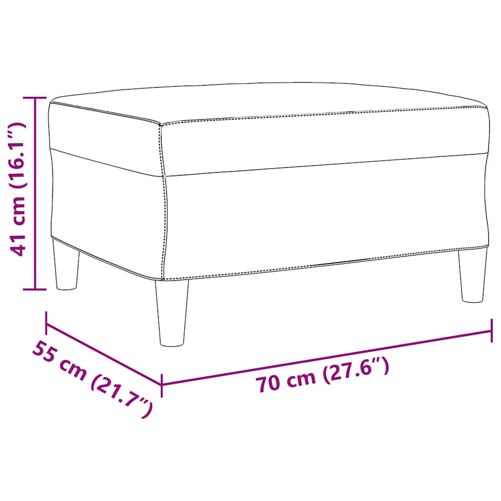 4-dijelni set sofa s jastucima krem baršunasti
