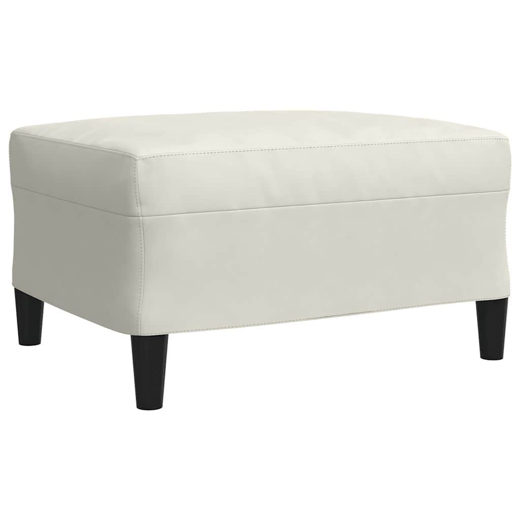 4-dijelni set sofa s jastucima krem baršunasti