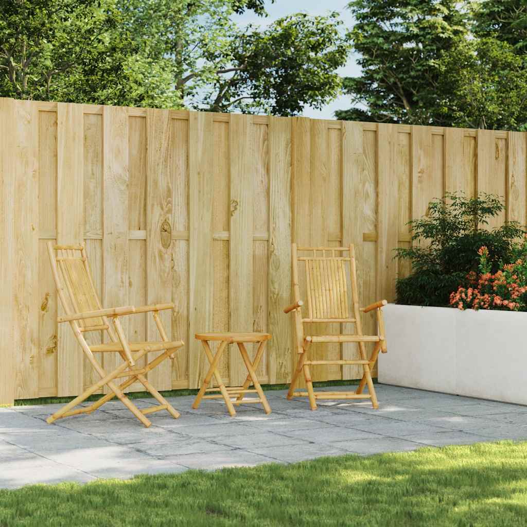 3-dijelni bistro set od bambusa