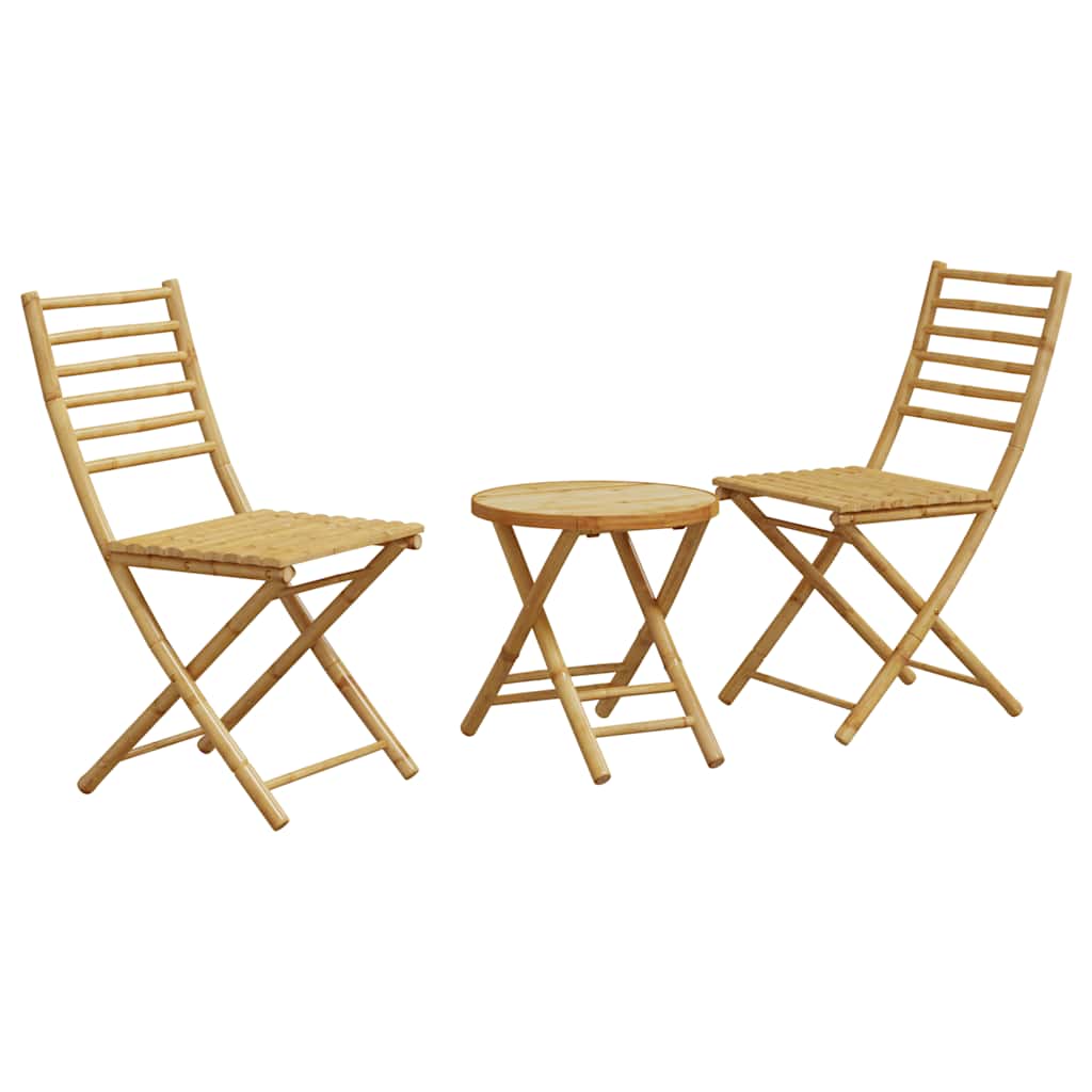 3-dijelni bistro set od bambusa