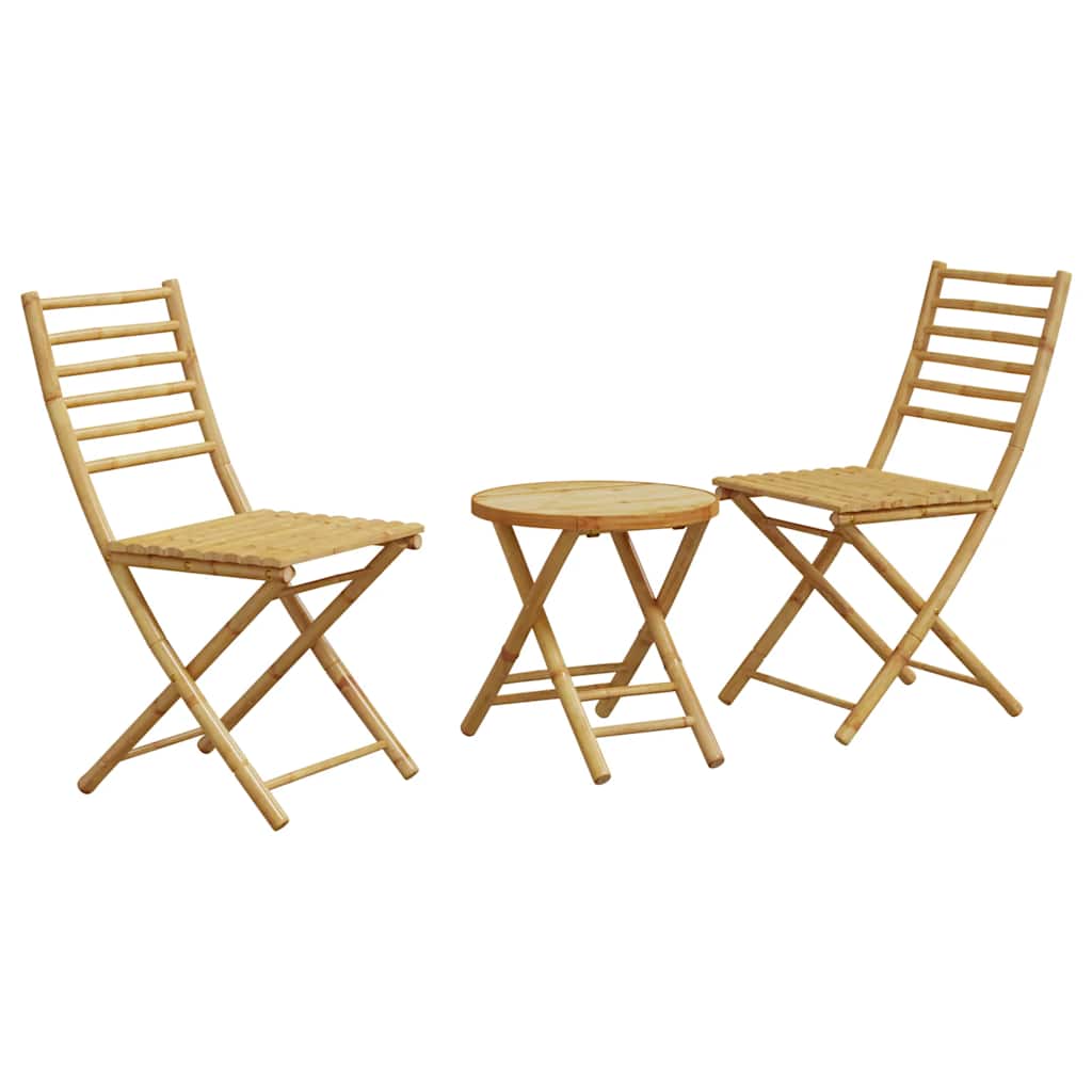 3-dijelni bistro set od bambusa