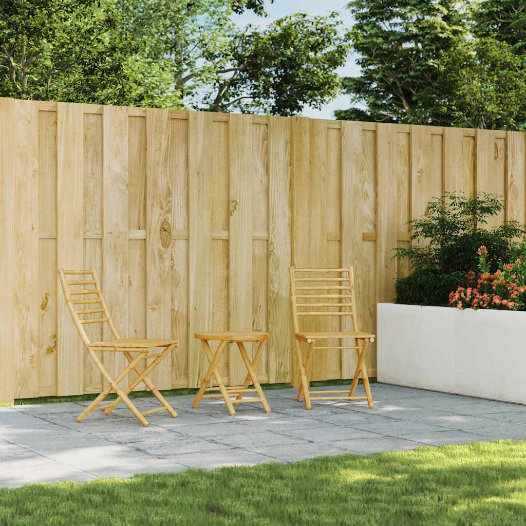 3-dijelni bistro set od bambusa