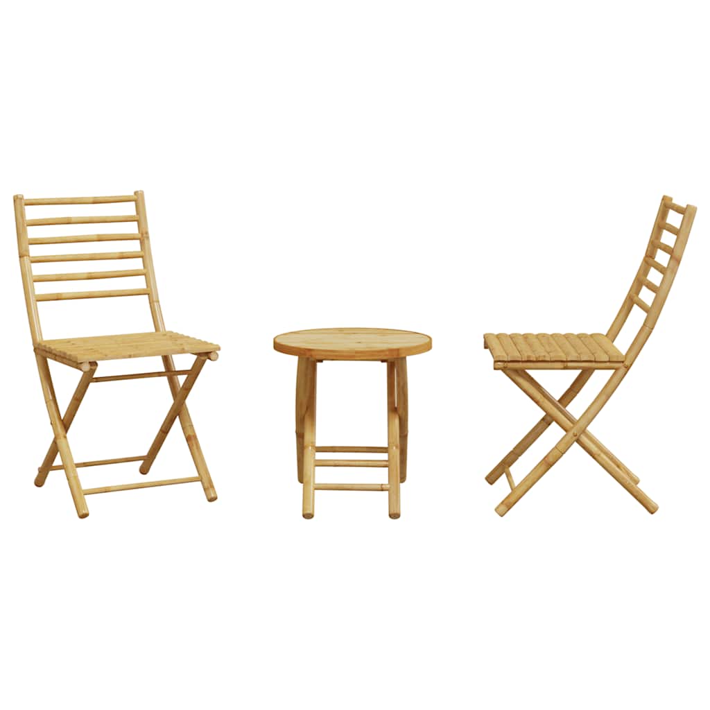3-dijelni bistro set od bambusa