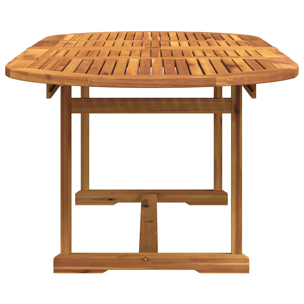 9-dijelni vrtni blagovaonski set od drva bagrema i tekstilena