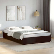 Okvir za krevet crni 120x190 cm konstruirano drvo i metal