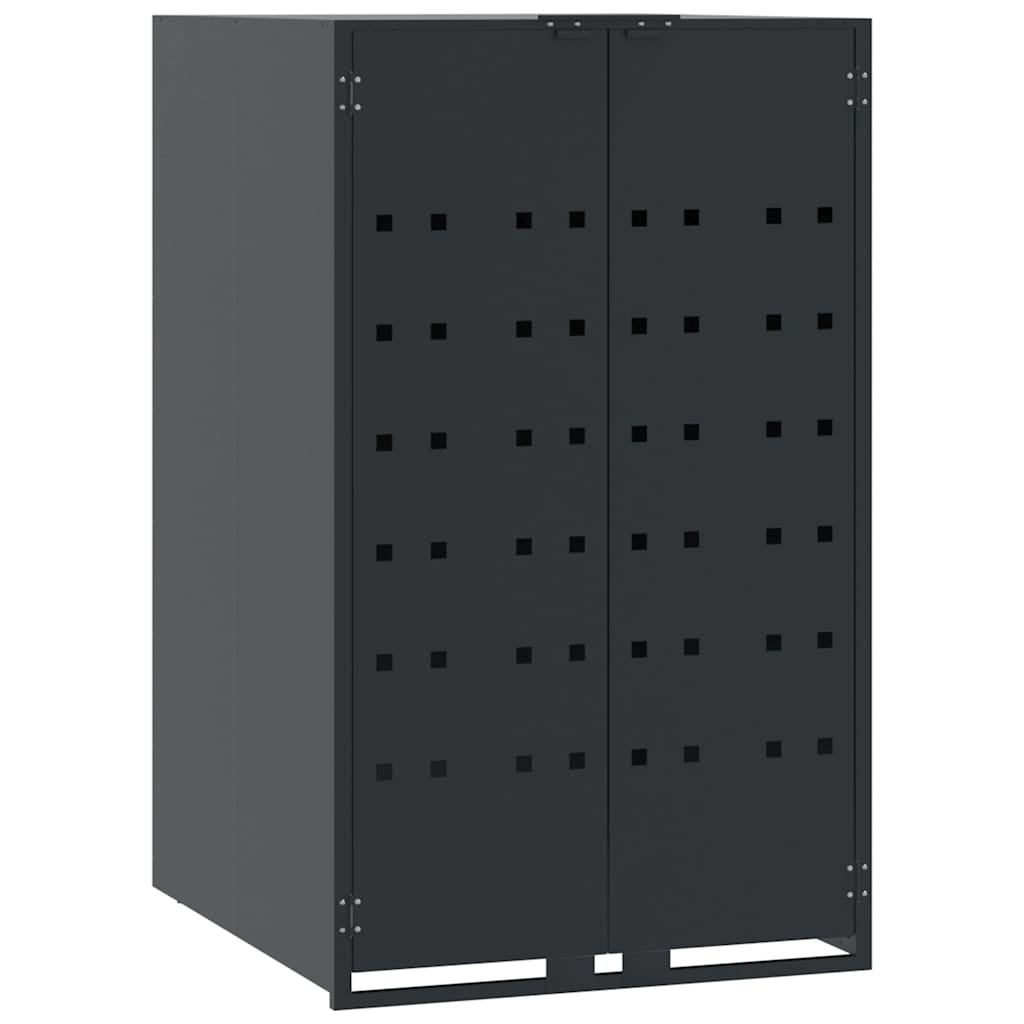 Spremište za 5 kante za otpad antracit 345x79x117 cm čelično