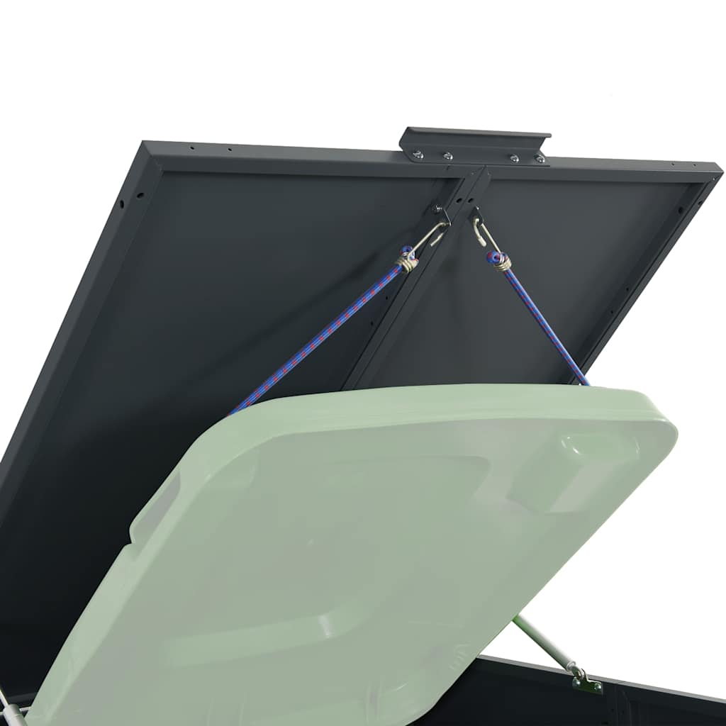 Spremište za 5 kante za otpad antracit 345x79x117 cm čelično