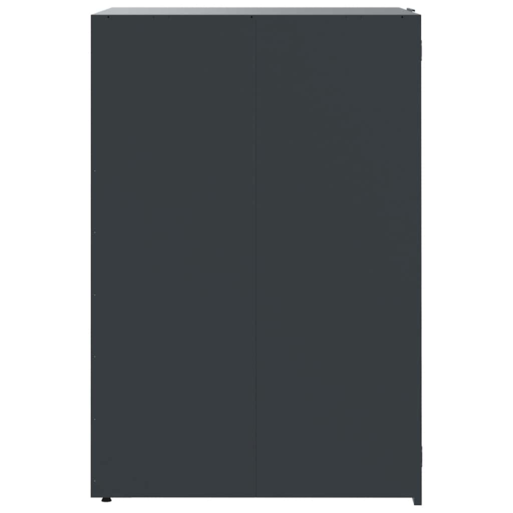 Spremište za 6 kante za otpad antracit 414x79x117 cm čelično