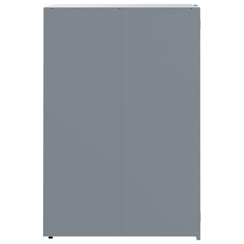 Spremište za 3 kanta za otpad sivo 207x79x117 cm čelično