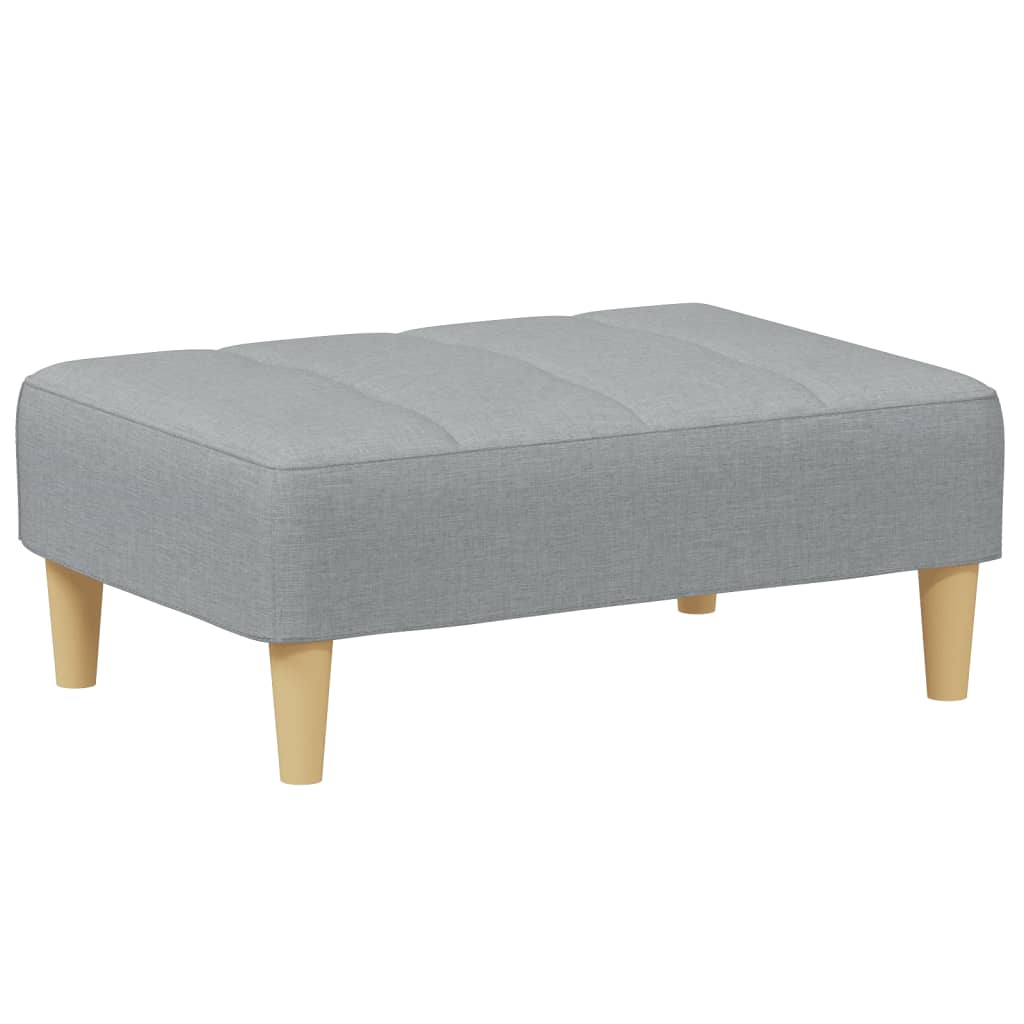Tabure svjetlosivi 77x55x31 cm od tkanine Siva