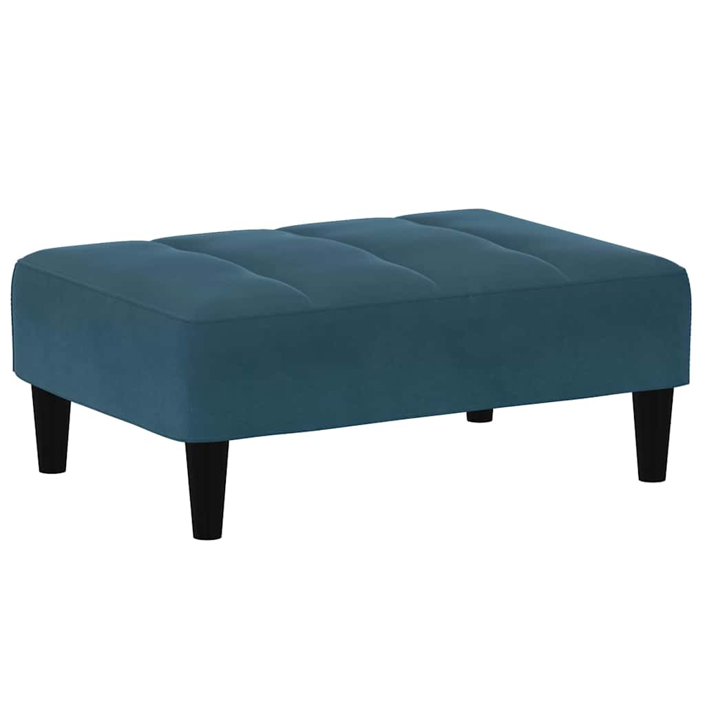 Tabure plavi 77x55x31 cm baršunasti