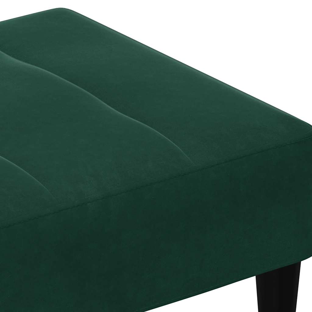 Tabure tamnozeleni 77x55x31 cm baršunasti