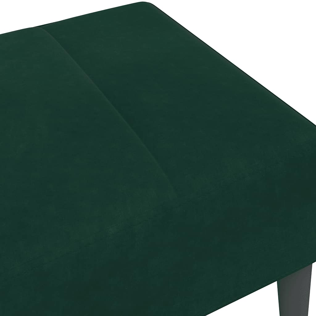 Tabure tamnozeleni 77x55x31 cm baršunasti
