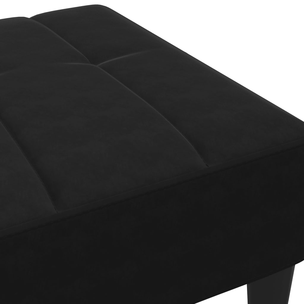 Tabure crni 77x55x31 cm baršunasti