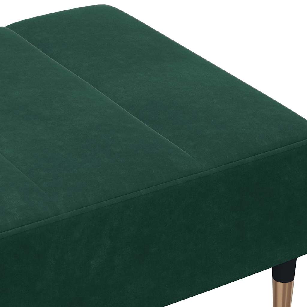 Tabure tamnozeleni 77x55x31 cm baršunasti