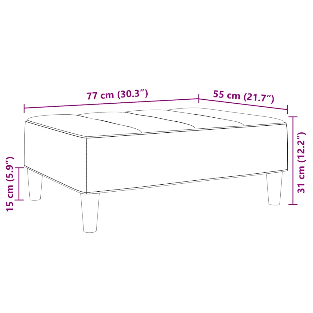 Tabure tamnozeleni 77x55x31 cm baršunasti