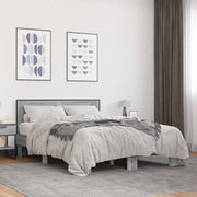 Okvir kreveta boja hrasta 140x200cm konstruirano drvo i metal