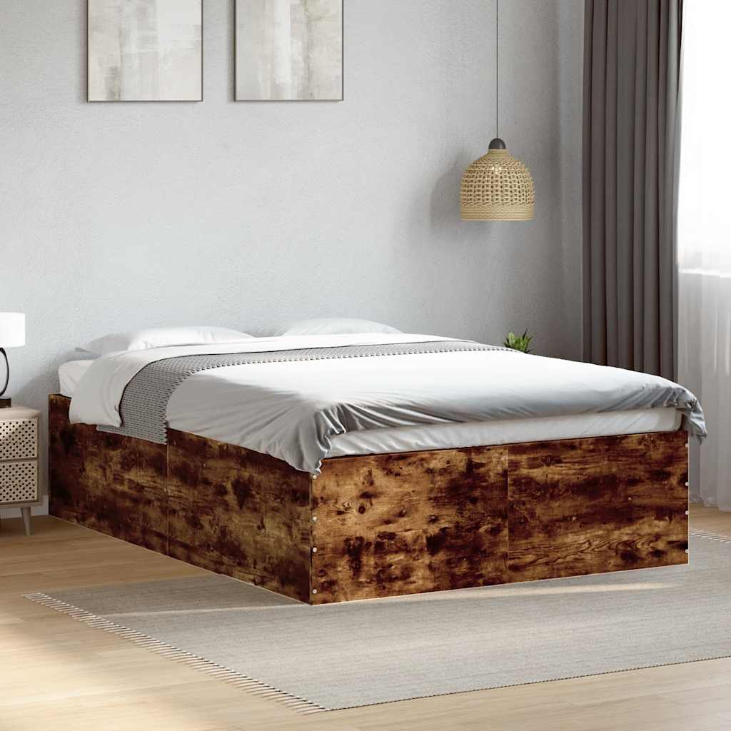 Okvir kreveta boja hrasta 120x200 cm od konstruiranog drva