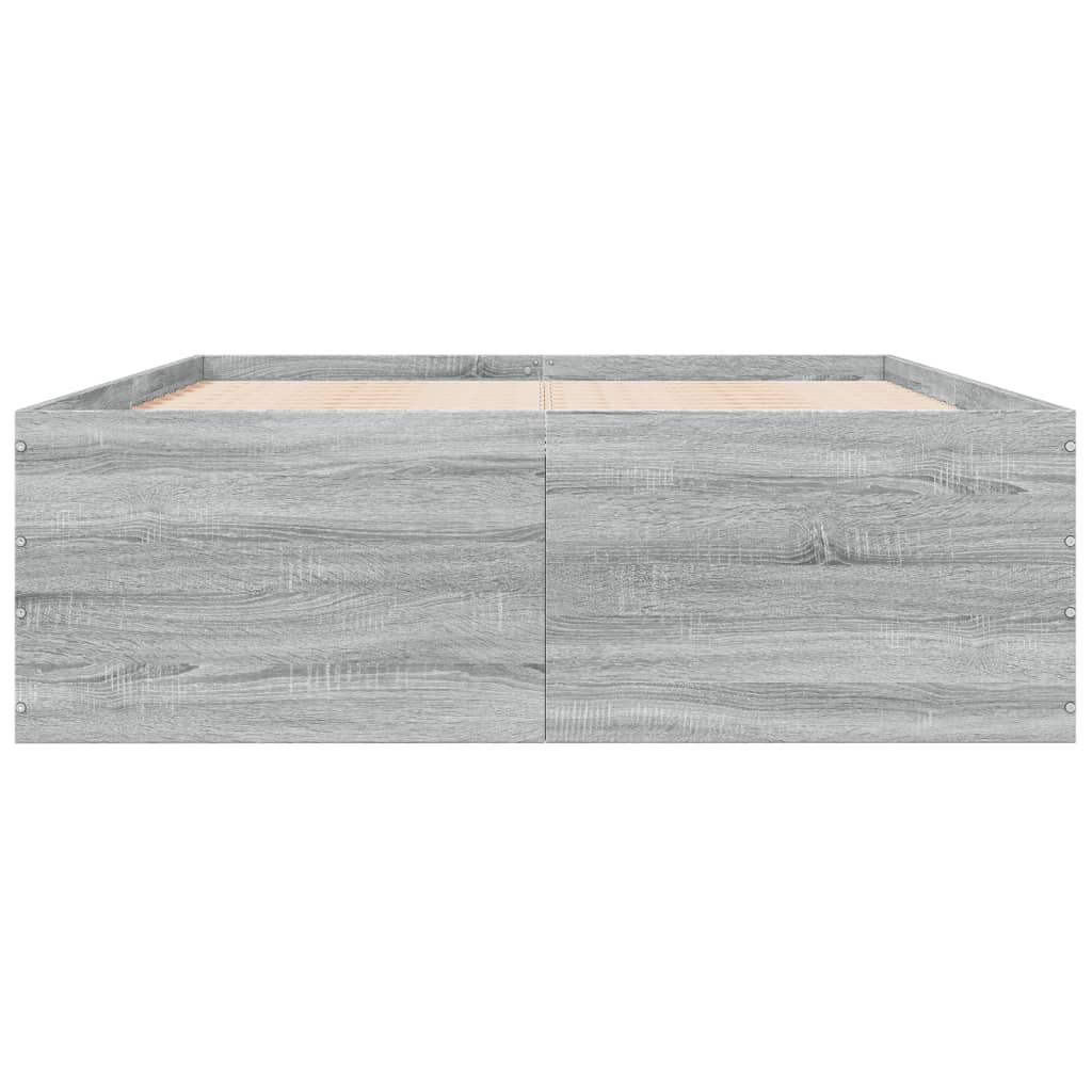 Okvir za krevet boja hrasta 140x190 cm od konstruiranog drva