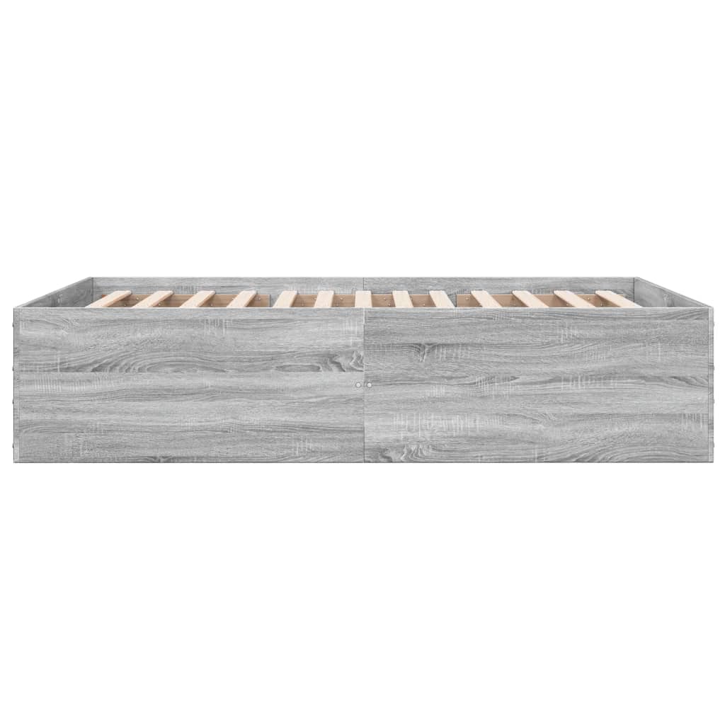 Okvir za krevet boja hrasta 140x190 cm od konstruiranog drva