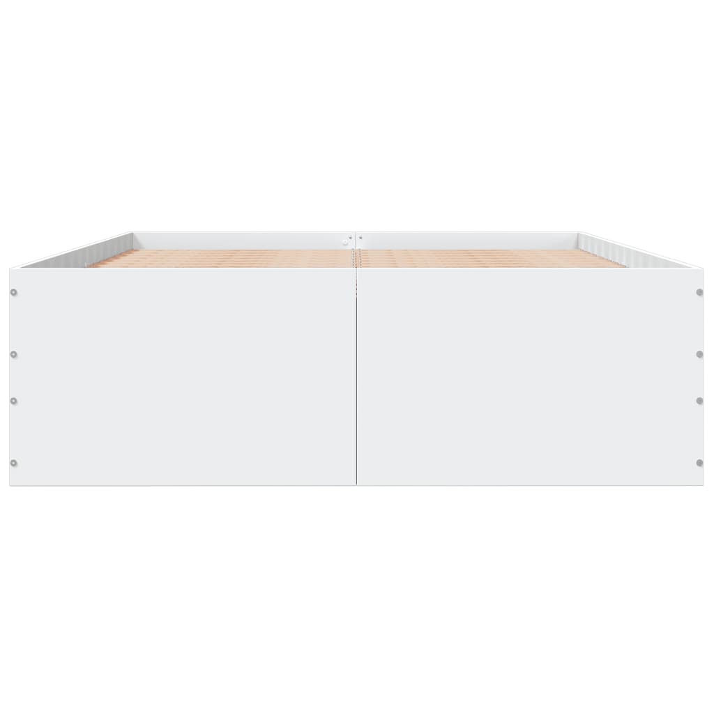 Okvir za krevet bijeli 135x190 cm konstruirano drvo