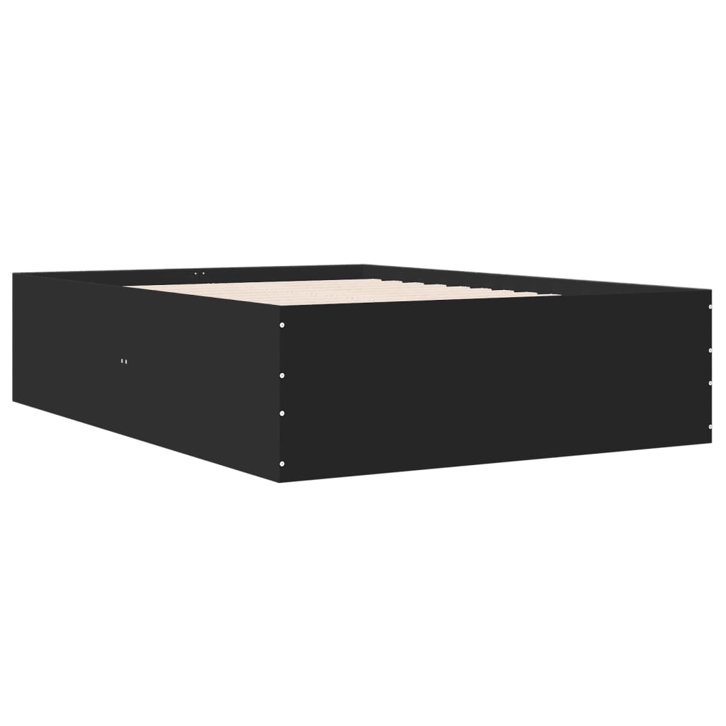 Okvir za krevet crni 120x190 cm konstruirano drvo